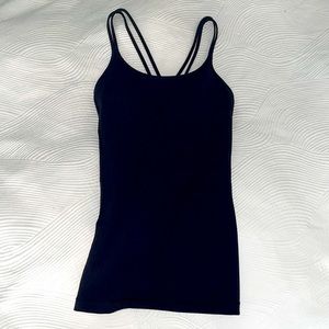 Lululemon Black top bra size 2